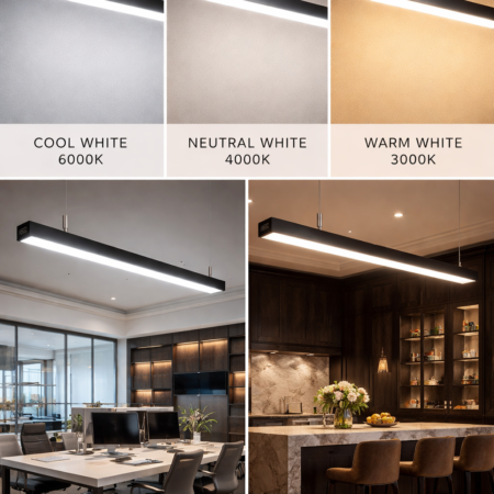 Alternative view of LED Office Linear Light – 3CCT - 40W / 45W --(3000K/4000K/6500K) –