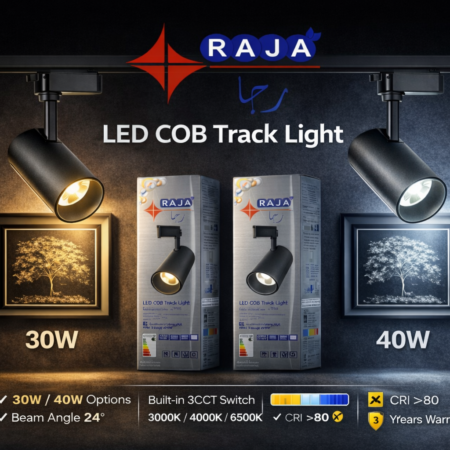 LED COB Track Light – 3CCT Selectable (30W / 40W)