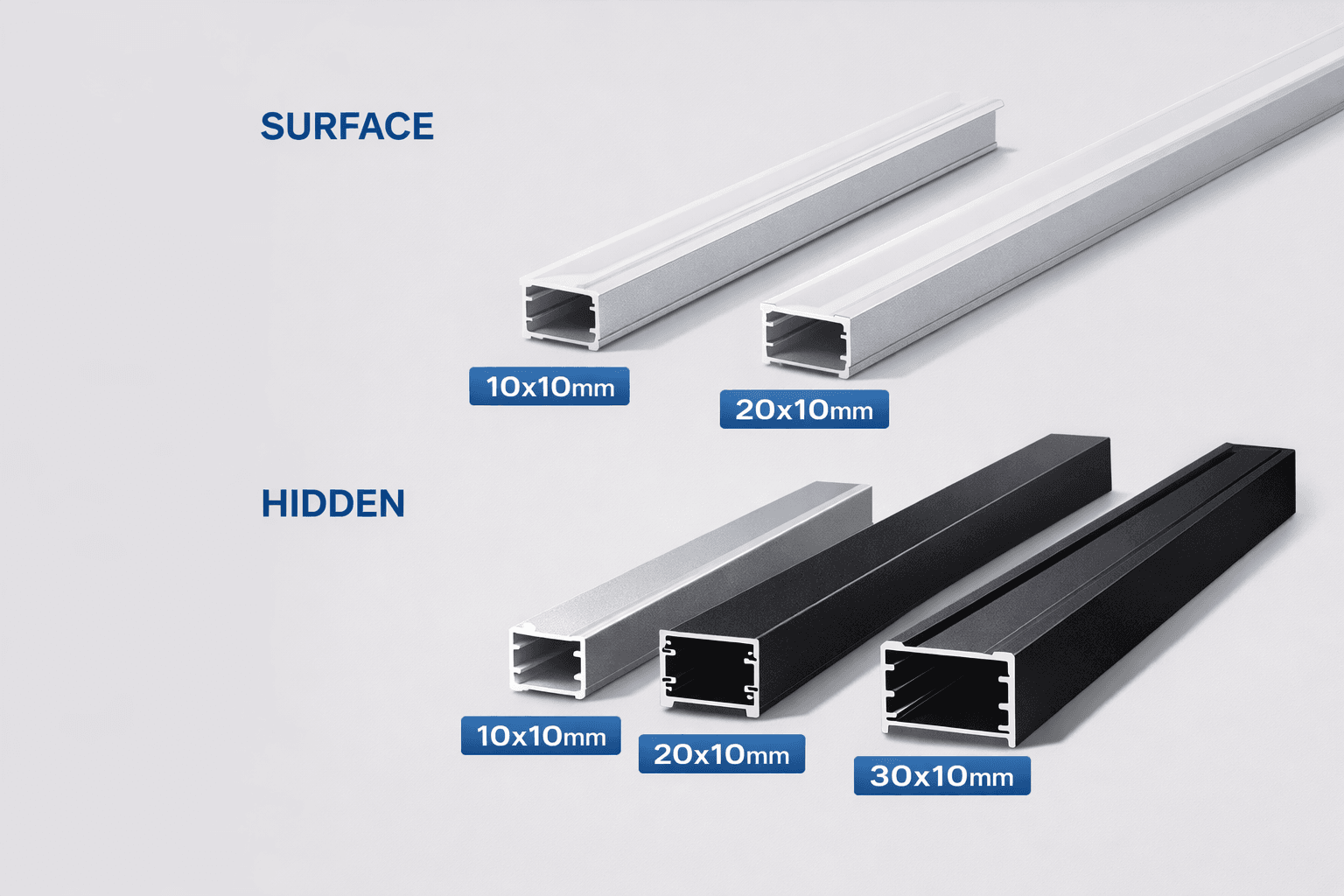 Aluminum LED Profile Track – 3M - الصورة 6