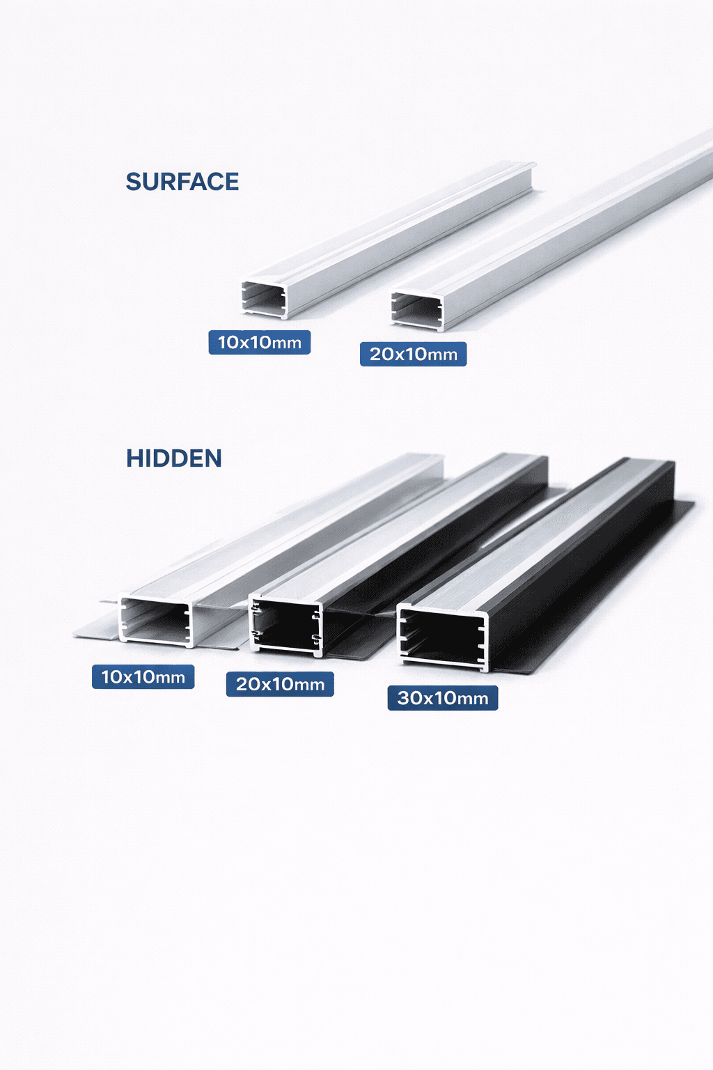 Aluminum LED Profile Track – 3M - الصورة 5