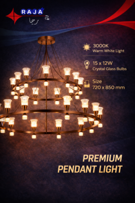 Love Flowers LED Chandelier – 8×12W / 15×12W – Modern Luxury Ring Design
