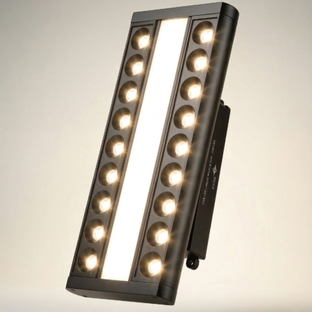 Raja 45W Magnetic Track Light – High-CRI Spot & Flood Combination -(R3513)