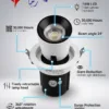 Raja Pro-Series Extendable LED COB Spotlight – 360° Rotation & Glare Reduction - (R915/R916) - Image 2