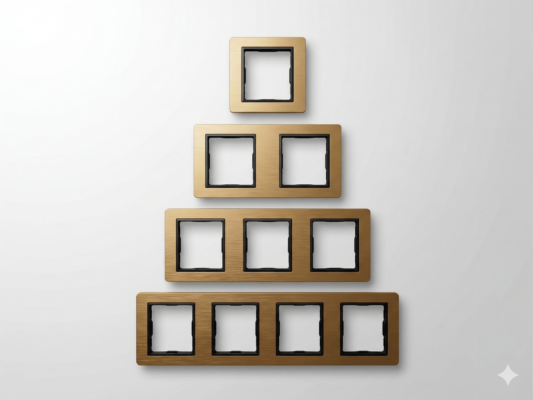 ELITE Gold Stainless Steel Frame 1way/2way/3way/4way frame -(R7062/R7072/R7082/R7092)