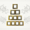 ELITE Gold Stainless Steel Frame 1way/2way/3way/4way frame -(R7062/R7072/R7082/R7092) - Image 2