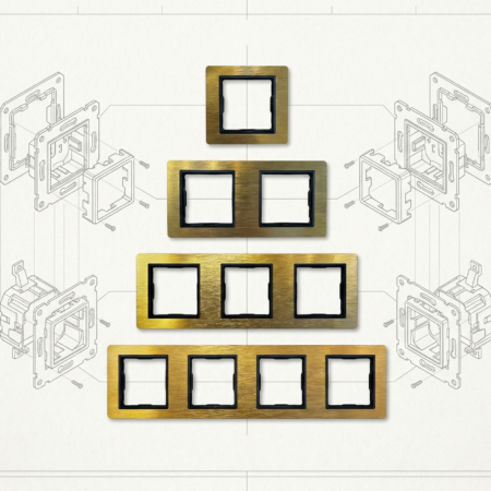Alternative view of ELITE Gold Stainless Steel Frame 1way/2way/3way/4way frame -(R7062/R7072/R7082/R7092)