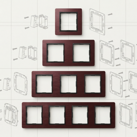 Alternative view of ELITE Coffe Stainless Steel Frame 1way/2way/3way/4way frame -(R7063/R7073/R7083/R7093)