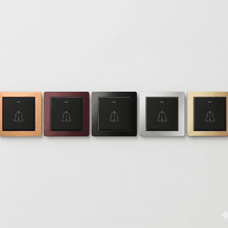 Alternative view of Elite Doorbell switch Matte Black socket-(R7009)