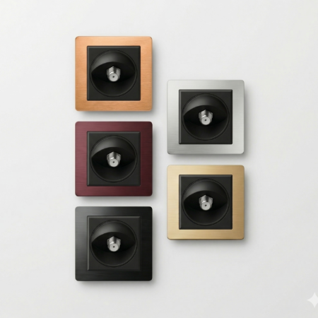 Alternative view of Elite Satalite Matte Black socket-(R7017)