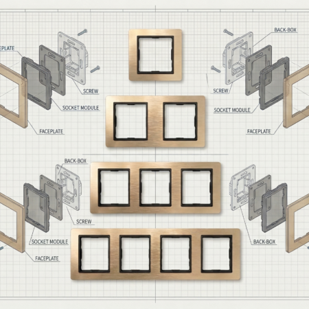Alternative view of ELITE Copper Stainless Steel Frame 1way/2way/3way/4way frame -(R7064/R7074/R7084/R7094)