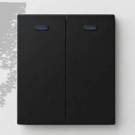 Elite 16A 2 Gang switch Matte Black socket 1 Way/2 Way-(R7003/R7004)