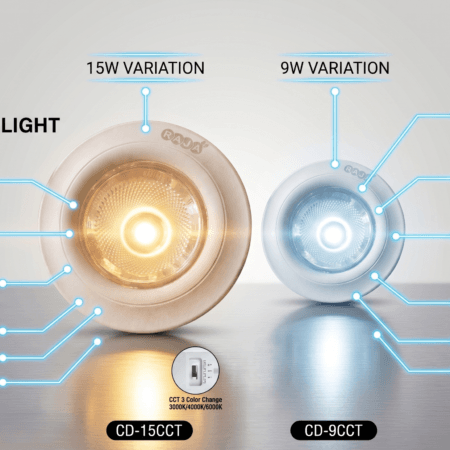 Alternative view of RAJA LED COB Downlight Adjustable 3-CCT 9W/15W