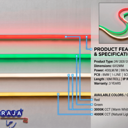Alternative view of RAJA LED Neon Strip Light 24V IP65 Flexible 400lm/m