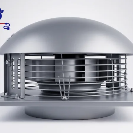 RAJA Weatherproof Metal Dome Roof Fan 197W 10 INCHES 220V/50Hz-(R834)