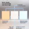 RAJA LED Panel Light 72W 3-CCT White 60x60-(R5001) - Image 3